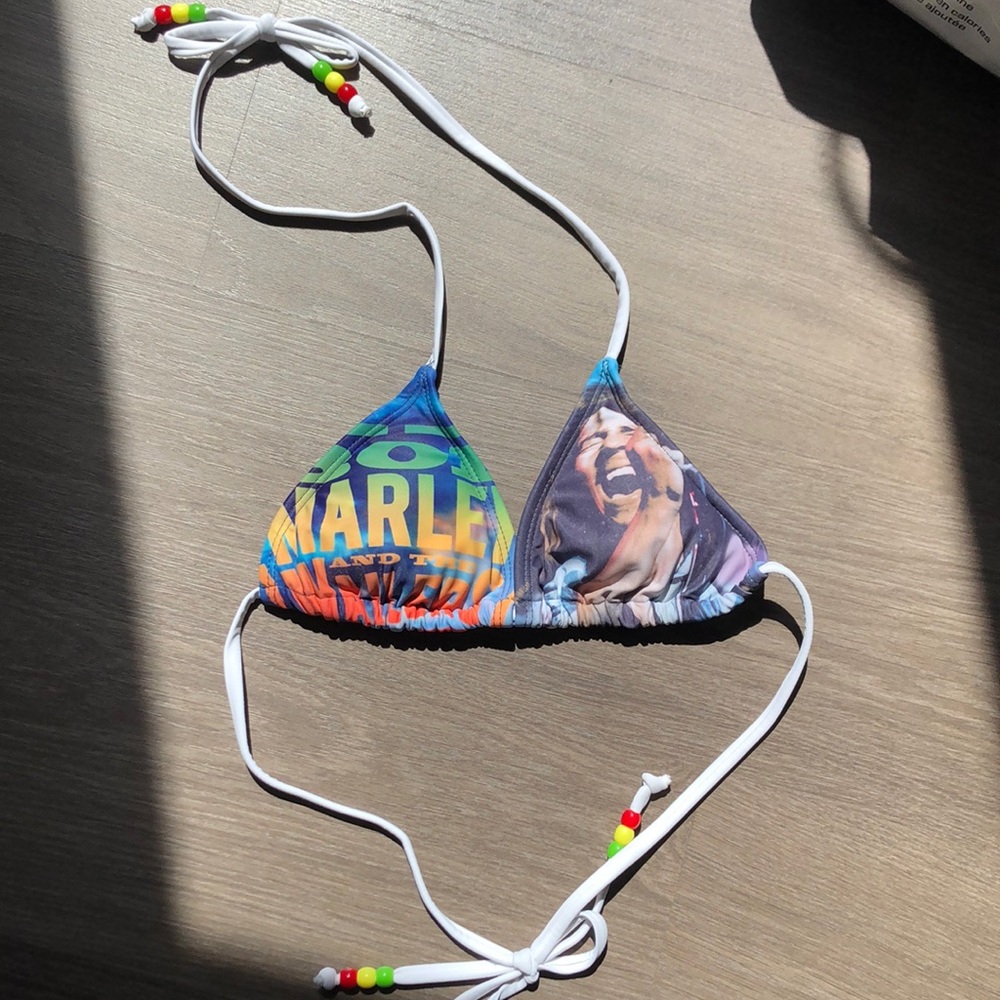 Womens Bob Marley Bikini Top
